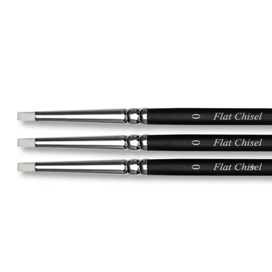 FLEXI-TIPS WHITE #2 NON STICK INSTRUMENTS, 3 PC, ANGLE CHISEL