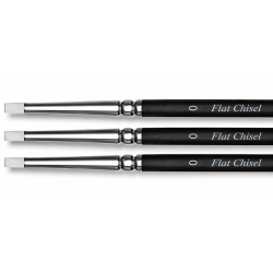 FLEXI-TIPS WHITE  #0 NON STICK INSTRUMENTS, 3 PC, ANGLE CHISEL