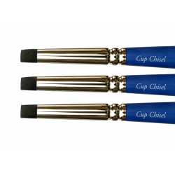 FLEXI-TIPS BLACK #0 NON STICK INSTRUMENTS, 3 PC, CUP CHISEL