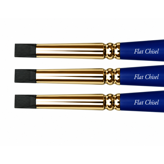 FLEXI-TIPS BLACK #0 NON STICK INSTRUMENTS, 3 PC, FLAT CHISEL