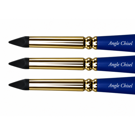 FLEXI-TIPS BLACK #0 NON STICK INSTRUMENTS, 3 PC, ANGLE CHISEL