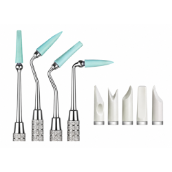 FLEXI-TIPS METAL NON STICK INSTRUMENT TIPS, PKG OF 10 ASST.