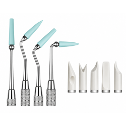 FLEXI-TIPS METAL NON STICK INSTRUMENT TIPS, PKG OF 5 ASST.