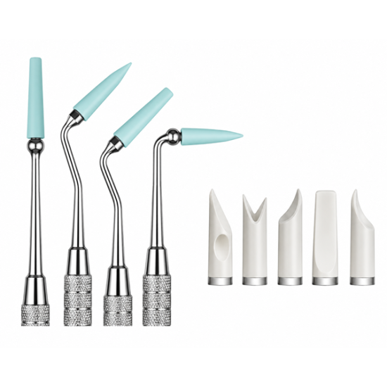 FLEXI-TIPS METAL NON STICK INSTRUMENT TIPS, PKG OF 5 ASST.