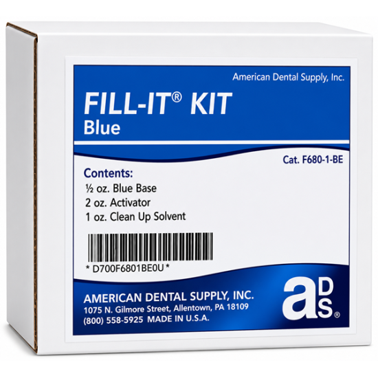 VFILL IT KIT CYANOACRYLATE, BLUE, (1/2 OZ. BASE, 2 OZ ACT., 1 OZ. SOLVENT)