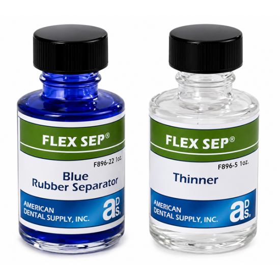 FLEX SEP RUBBER SEPARATOR, CLEAR KIT (1 OZ SEP/1 OZ. THIN)