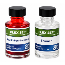 FLEX SEP RUBBER SEPARATOR, RED KIT (1 OZ SEP/1 OZ. THIN)