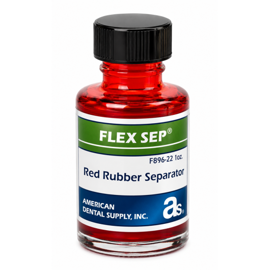 FLEX SEP RUBBER SEPARATOR, RED, 8 OZ.
