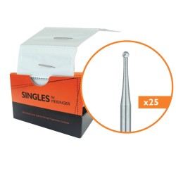 Carbides, Singles, Sterile Packed US#2 FG 25 / PK