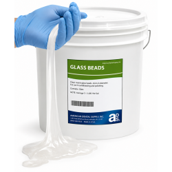 GLASS BEADS ABRASIVE, FINE GRADE, 25 LB.