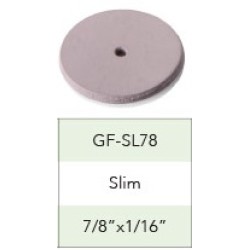 Gold Flash High-Shine Polisher Square Edge Wheels, 7/8" x 1/16", Pink, Slim, 100/Box