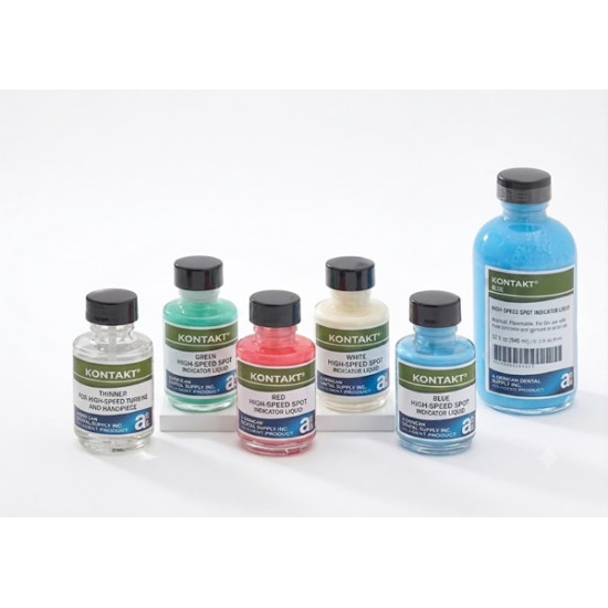 KONTAKT INDICATOR LIQUID KIT, (1 OZ. GREEN/1 OZ. THINNER)