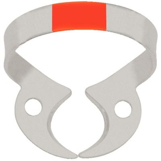 HYGENIC FIESTA Color Coded Matte Finish Wingless Clamp #W3 Flat Jawed, Small Molar Clamp, 1 pc