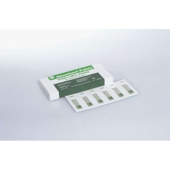 HYGENIC Ster-I-Cell Paper Points White Conventional XF, 180 pcs