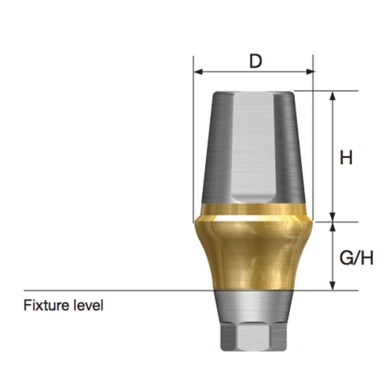 Hiossen Transfer Abutment mini 4.5(Ã˜),1.0mm(G/H),5.5mm(H