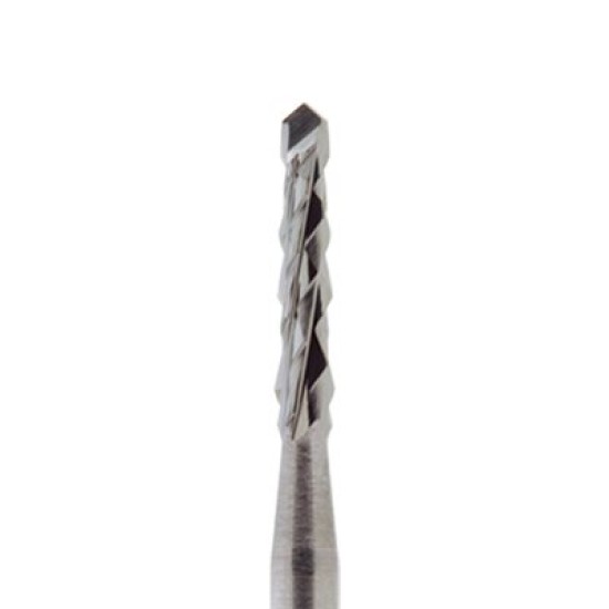 HM166A-021-HP Surgical Lindemann Carbide Bur Cross Cut, Spade Tip 2.1 x 11mm HP