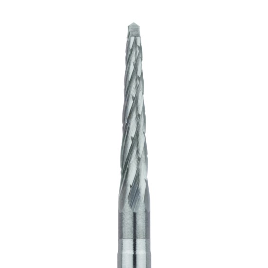 HM166RX-021-RAL Surgical Lindemann Carbide Bur Cross Cut, Spade Tip 2.1 x 11mm RAL