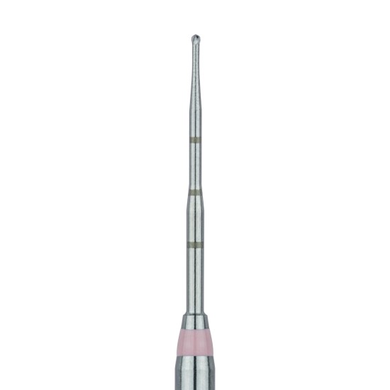 Endo, Long Neck Endo Access Bur, Carbide Cutting Tip, Round, 34mm, 0.5mm, RA