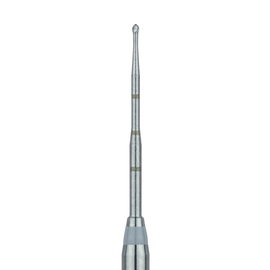 Endo, Long Neck Endo Access Bur, Carbide Cutting Tip, Round, 34mm, 0.6mm, RA