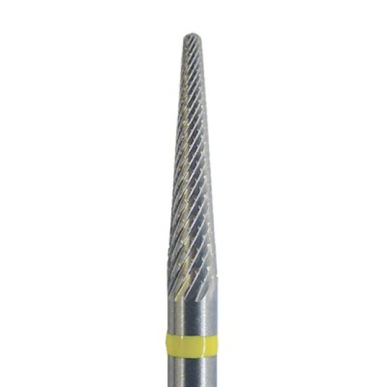 LABORATORY CARBIDE BUR, EXTRA FINE, TAPER 2.3MM, SPECIAL TOOTHING FOR TITANIUM, HP