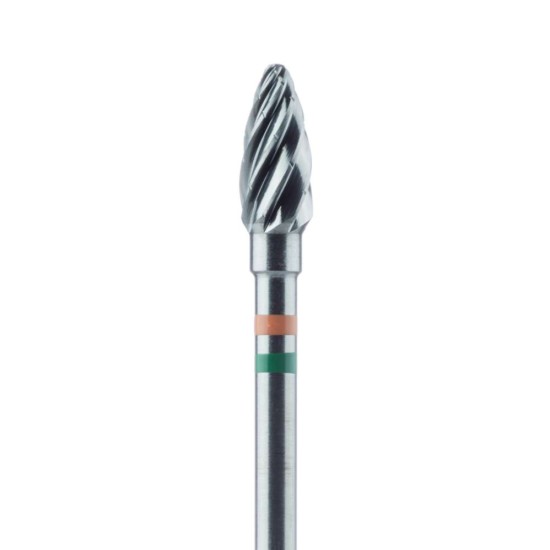 Laboratory Carbide Bur, Coarse, Faceted toothing w / Cross Cut, Lab Carbide Cutter 4.0mm, HP