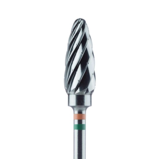 Laboratory Carbide Bur, Coarse, Faceted toothing w / Cross Cut, Lab Carbide Cutter 6.0mm, HP