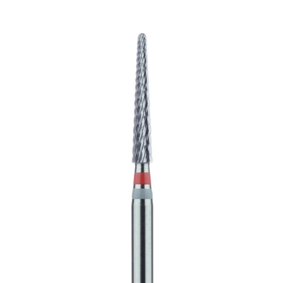 Laboratory Carbide Bur, Fine, Special toothing for PEEK, Round End Taper, 2.3mm, HP