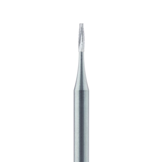 Tungsten Carbide Burs â€“ HM 33 Tapered Fissure Cross Cut HP 5/Pkg