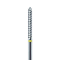 Laboratory Carbide Bur, Extra Fine, Cross Cut, Bevel Tip 2.3mm, HP
