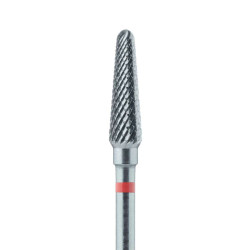 HM79FX-040-HP Carbide Cutter, Fine, Cross Cut, Round End Taper, 4mm Ø, HP