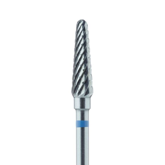 LABORATORY CARBIDE BUR, MEDIUM, CROSS CUT, ROUND END TAPER 4.0MM, RA