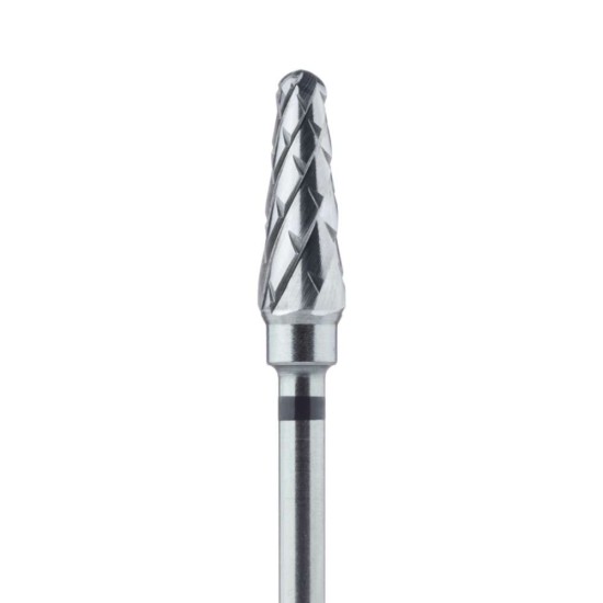 Laboratory Carbide Bur, Super Coarse, Cross Cut, Round End Taper 4.5mm, HP