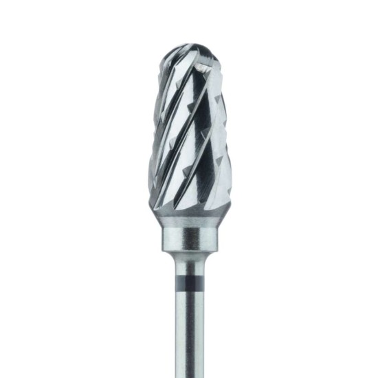 Laboratory Carbide Bur, Super Coarse, Cross Cut, Round End Taper 7.0mm, HP