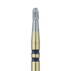 HMG34RS-012-FG Crown Cutting Carbide Bur, Round End Taper Cross Cut 1.2mm FG