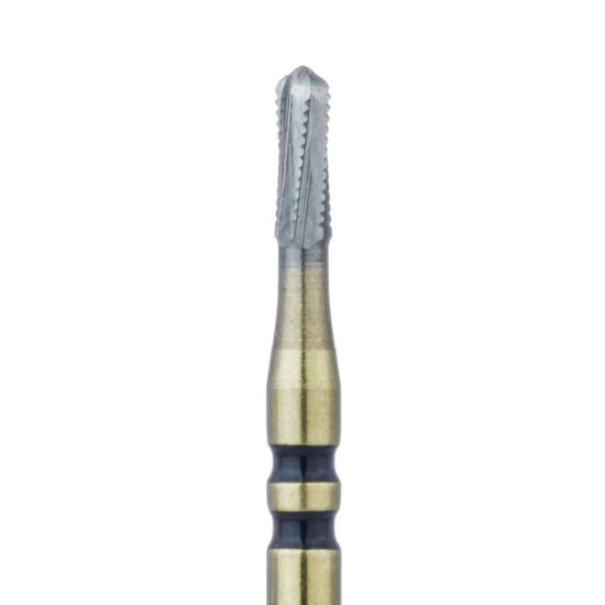 HMG35RS-012-FG CROWN CUTTING CARBIDE BUR, WORKING LENGTH 3.6MM, ROUND END CYLINDER 1.2MM FG