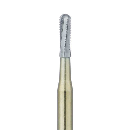 Crown Cutting Carbide Bur, Working Length 4.1mm, Round End Cylinder 1.2mm FG