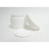 JAR WITH LID (PORC) FOR MIXING ACRYLIC, 6 OZ.