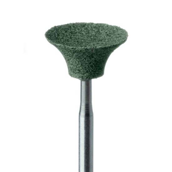 Abrasive, Green, Soft, Lg., Inverted Cup 12.5mm HP