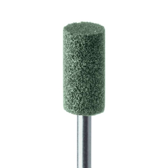 Abrasive, Green, Soft, Long Cylinder 6.5mm HP