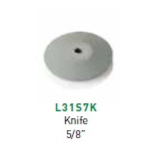 L31S7K K/E Wheel Light Blue 5/8" 20/pk