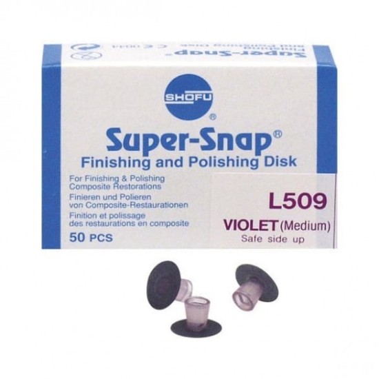 Super-Snap Finishing Disc Silicone Carbide Medium Single Side 50/Bx