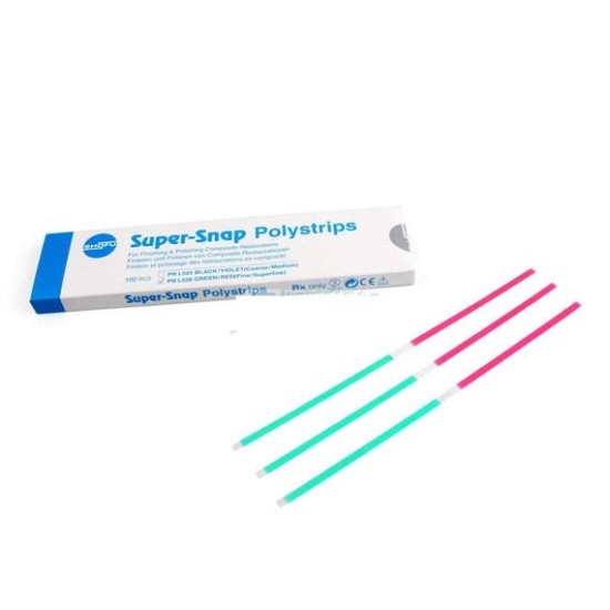 Super-Snap Polystrips Fine / Superfine Green / Red Refill 100/Bx