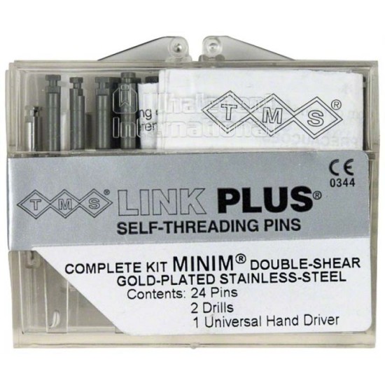 TMS LINK PLUS Bulk Kit, Minim Silver, Titanium Alloy, 50 pcs