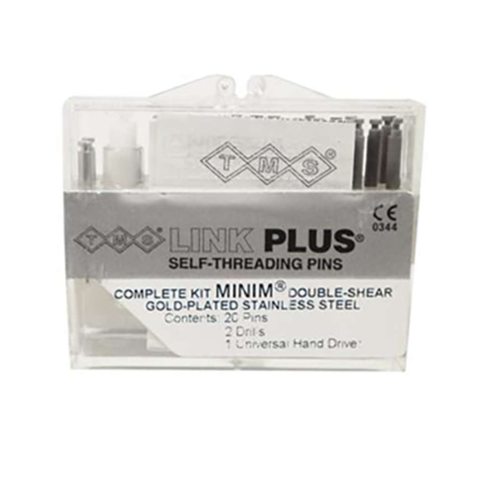 TMS LINK PLUS Bulk Kit, Minim Silver, Titanium Alloy, 2in1, 50 pcs