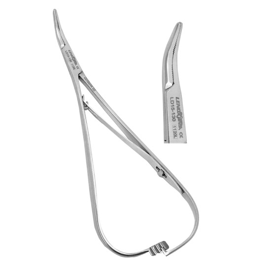 Smaha Elastomeric ligature placing forceps 14cm Curved