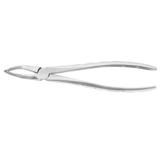 Bayonet Upper Roots Forceps – Micro Serrated Edges