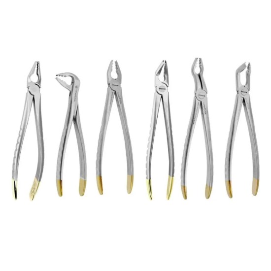 Prime Universal Atraumatic Extracting Set Deep Gripping, Set of 6