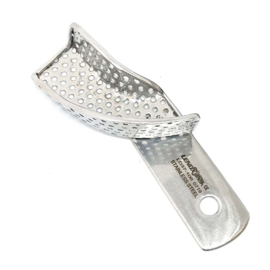 Impression Trays Half U1P / 12,5cm For upper right jaw For lower left jaw