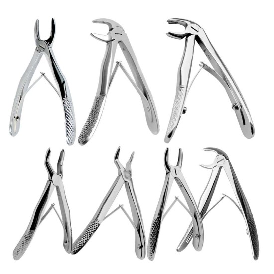 Pedo Baby Extracting Forceps Set of 7 Pieces