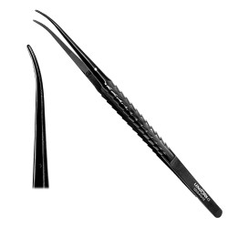 Micro Surgical Forceps Tweezers TC 17cm Curved